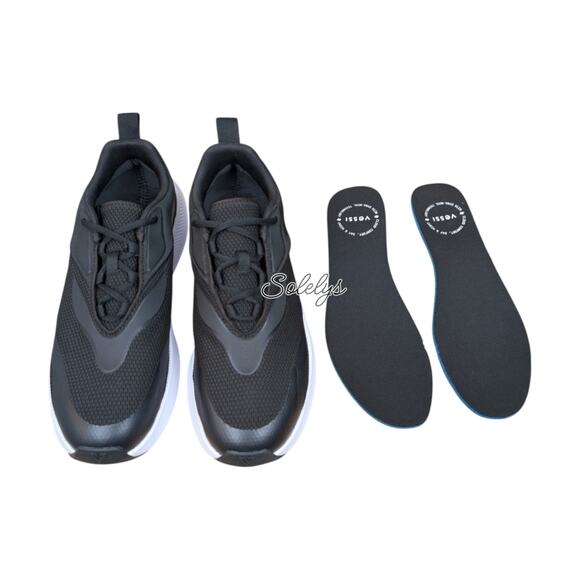 Vessi Tidal Mens 10 Waterproof Dyma-Tex Black White Vegan Lace Up Casual Sneaker